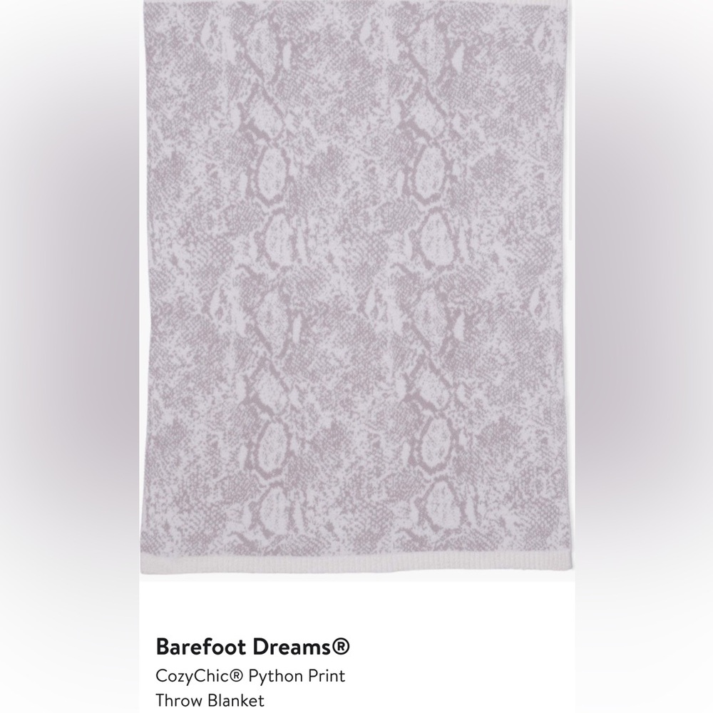 Barefoot Dreams Cozy Python Print Throw